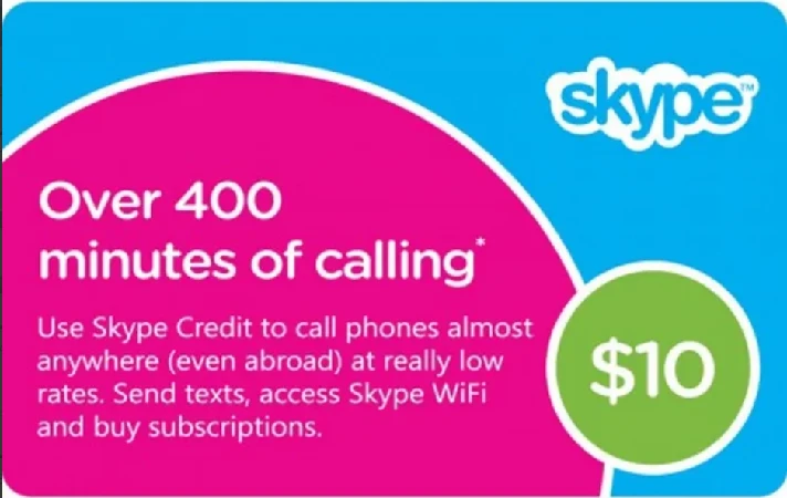 🔶Skype [Original voucher] 10 $ USD US