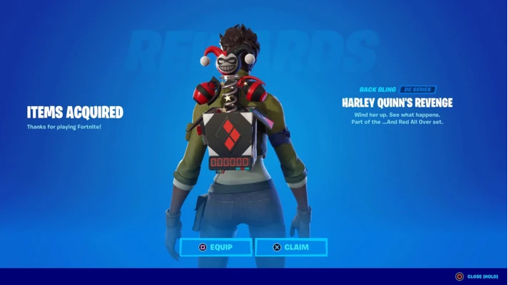 FORTNITE! - Harley Quinns Revenge Back Bling (DLC) EPIC