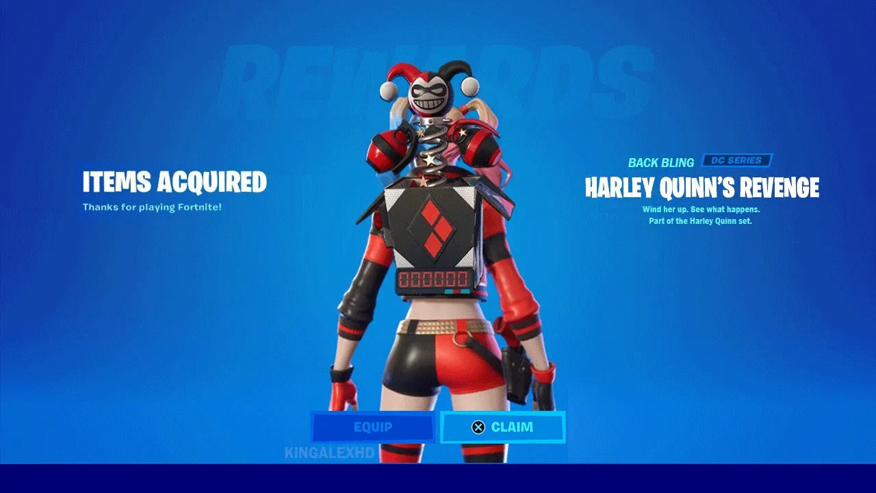 FORTNITE! - Harley Quinns Revenge Back Bling (DLC) EPIC