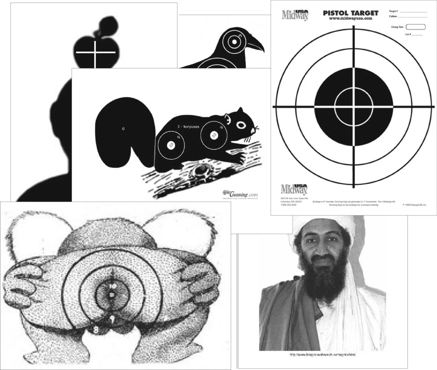 Мишени для развлекательной и спортивной стрельбы. 30шт.