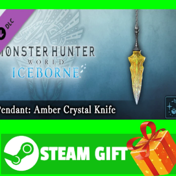 ⭐️ Monster Hunter World Iceborne Pendant Amber Crystal