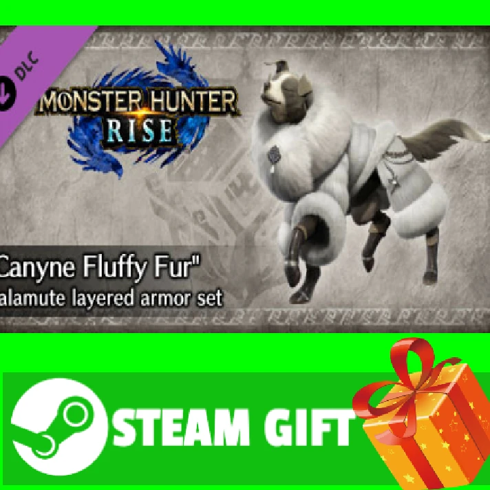 ⭐️ Monster Hunter Rise "Canyne Fluffy Fur" Palamute lay