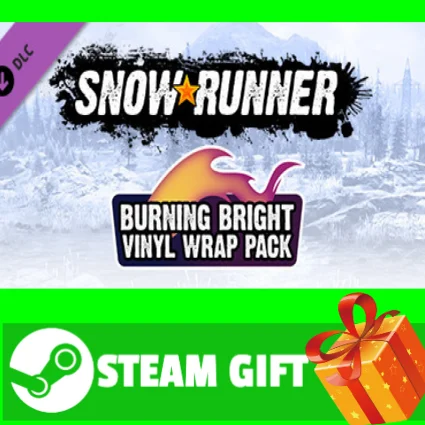 ⭐ ️ SnowRunner - Burning Bright Vinyl Wrap Pack STEAM