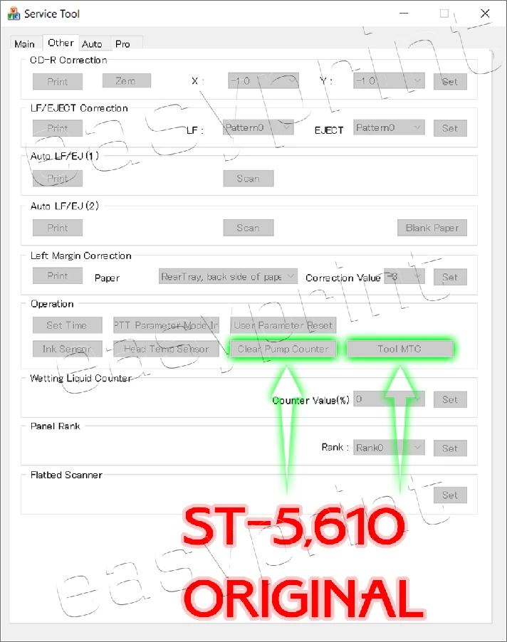 RESET CANON PRINTER - ORIGINAL CANON SERVICE TOOL V5610