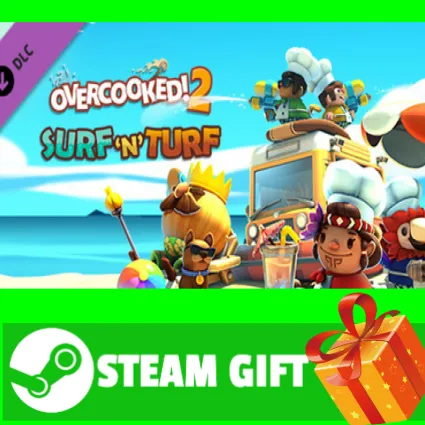 ⭐ ️ВСЕ СТРАНЫ ⭐ ️ Overcooked! 2 - Surf 'n' Turf STEAM