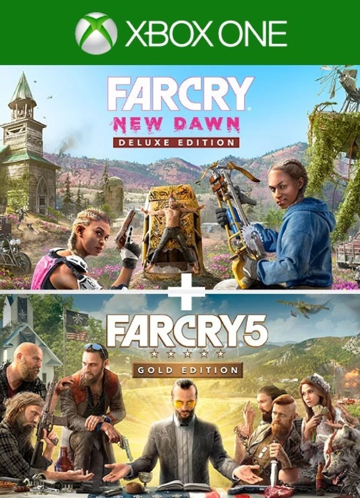 Far Cry 5 Gold Ed+ Far Cry New Dawn Deluxe 🔵XBOX KEY