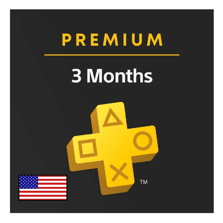 PlayStation Plus (PS PLUS) PREMIUM - 3 months (USA)