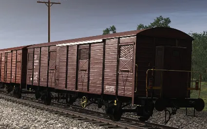 Trainz 2022 DLC - CFR Marfa Gbs/Gbgs freight car pack