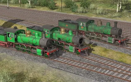 Trainz 2022 DLC - Victorian Railways V Class 2 Tone Gre