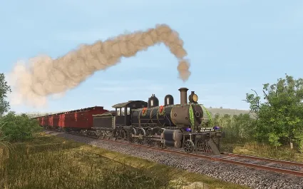 Trainz 2022 DLC - ZecRail V499 Blue  Gold and Christma