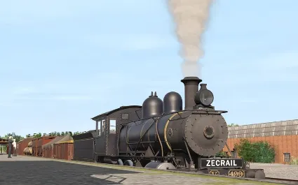 Trainz 2022 DLC - ZecRail V499 Blue  Gold and Christma