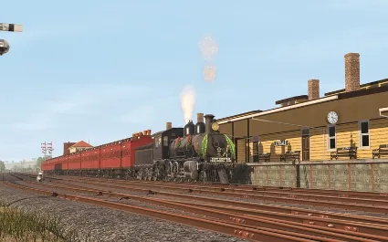 Trainz 2022 DLC - ZecRail V499 Blue  Gold and Christma