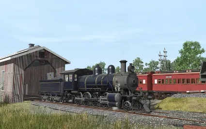 Trainz 2022 DLC - ZecRail V499 Blue  Gold and Christma