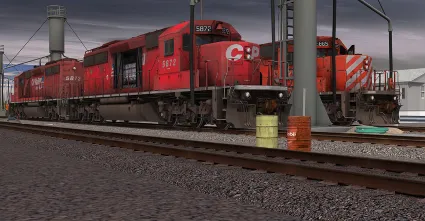 Trainz 2022 DLC - CP SD40-2 #5865-5879 Dual Flags