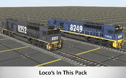 Trainz 2022 DLC - NSW 82 Class Freight Corp, Freight Ra