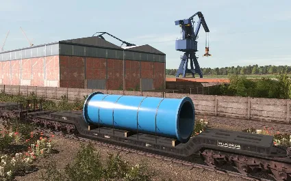 Trainz 2022 DLC - DB Uaai Low-Loader Flatcar