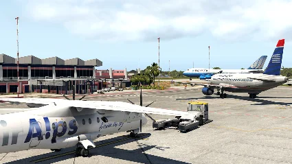 X-Plane 11 - Add-on: Aerosoft - Airport Bonaire Flaming