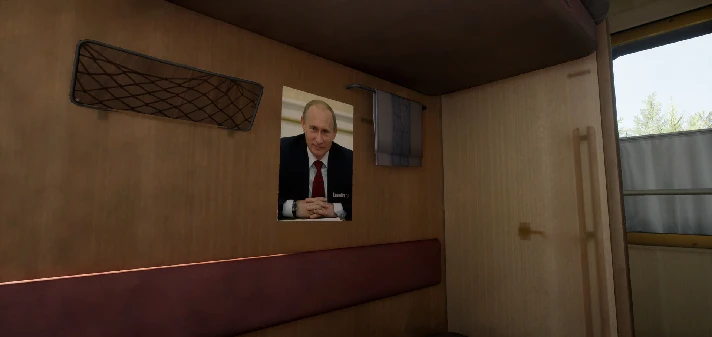 Russian Train Trip 2 - Putin´s posters in the train car