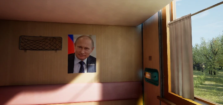 Russian Train Trip 2 - Putin´s posters in the train car