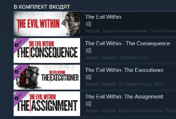 The Evil Within Bundle (Steam Gift RU)