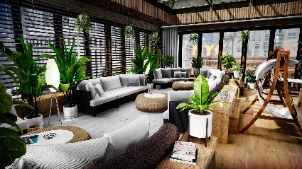Hotel Renovator - Indoor Garden Room  Furniture Set