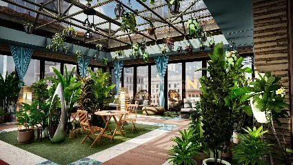 Hotel Renovator - Indoor Garden Room  Furniture Set