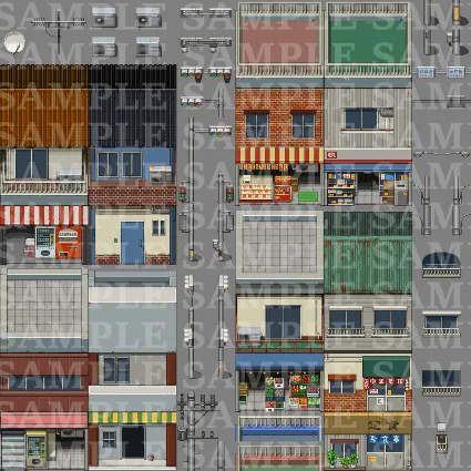 RPG Maker MZ - DorapixelMapChips - Modern JP DLC