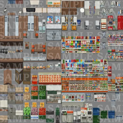RPG Maker MZ - DorapixelMapChips - Modern JP Interiors