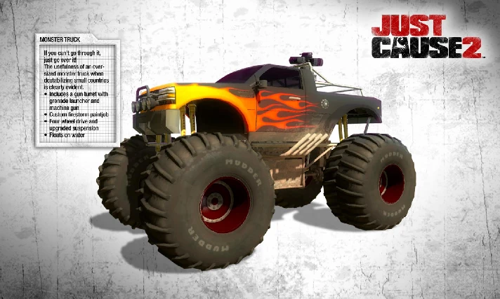 Just Cause 2 DLC - Monster Truck (Steam Gift RU)