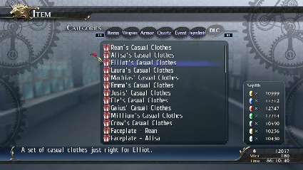 The Legend of Heroes: Trails of Cold Steel - Elliot's C