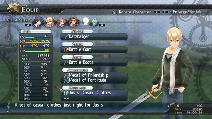 The Legend of Heroes: Trails of Cold Steel - Jusis' Cas