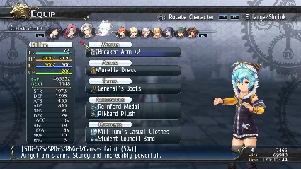 The Legend of Heroes: Trails of Cold Steel - Millium's