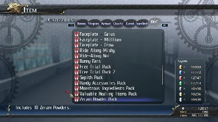 The Legend of Heroes: Trails of Cold Steel - Zeram Powd