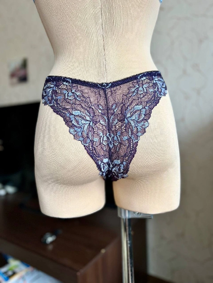 Pattern Check panties size 44