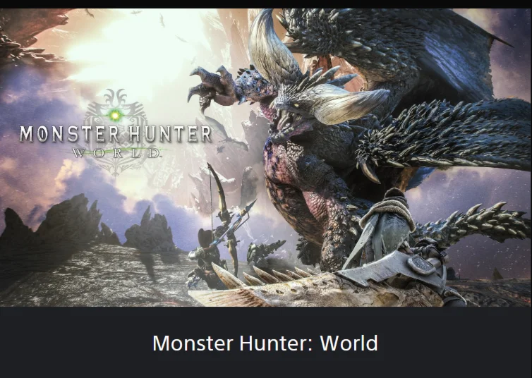 MONSTER HUNTER: WORLD  PS4 / PS5 ТУРЦИЯ