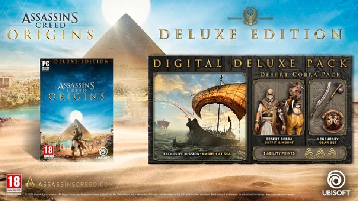 Assassin´s Creed Origins Deluxe Edition⭐Ubisoft Connect