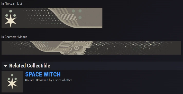 Destiny 2 emblem - SPACE WITCH