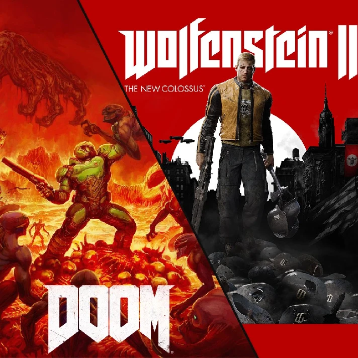 🎁DOOM and Wolfenstein II Bundle🌍ROW✅AUTO