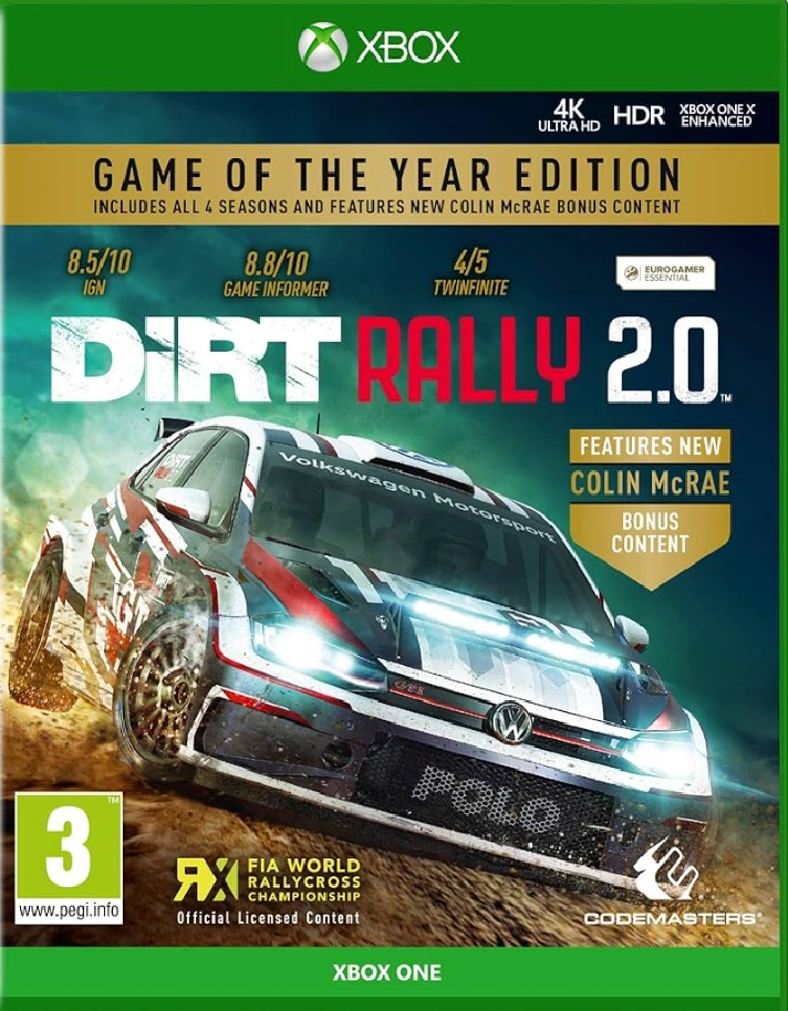 DIRT RALLY 2.0 GAME OF THE YEAR EDITION ✅XBOX KEY🔑