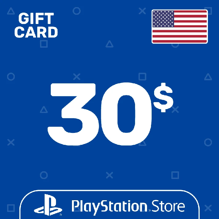 ⭐️PSN Top Up Card 30$ (USD) USA