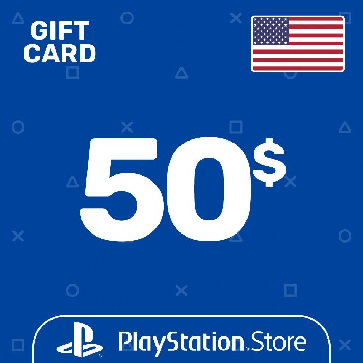 ⭐️PSN Top Up Card 50$ (USD) USA