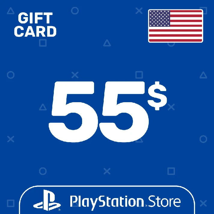 ⭐️PSN Top Up Card 55$ (USD) USA