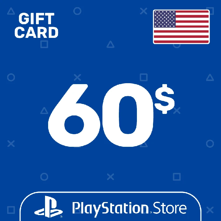 ⭐️PSN Top Up Card 60$ (USD) USA