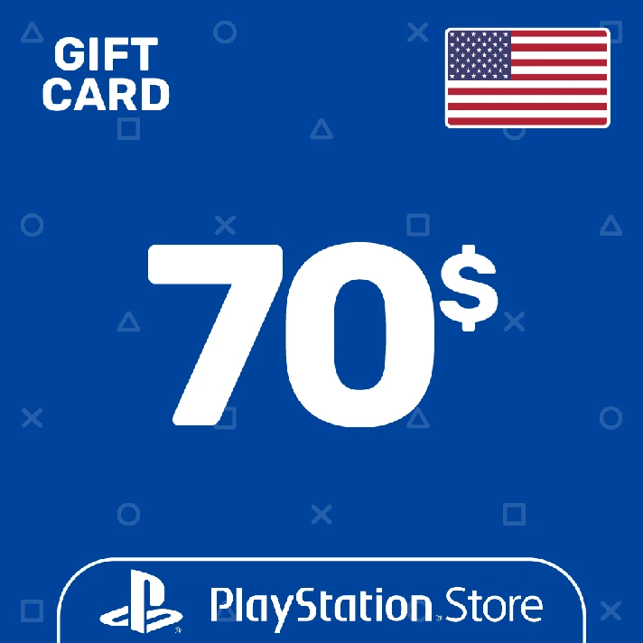 ⭐️PSN Top Up Card 70$ (USD) USA