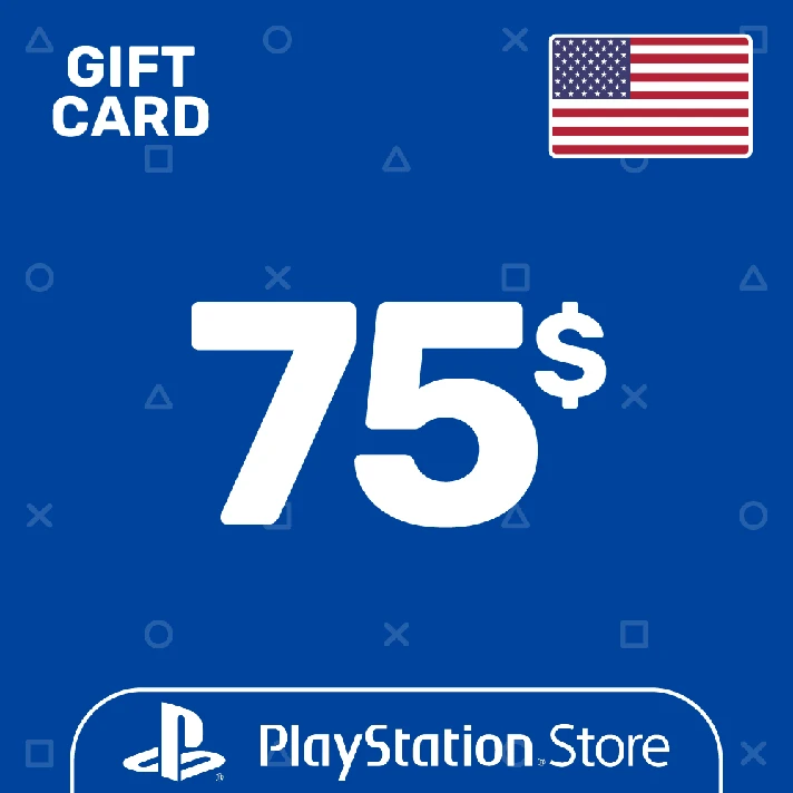 ⭐️PSN Top Up Card 75$ (USD) USA