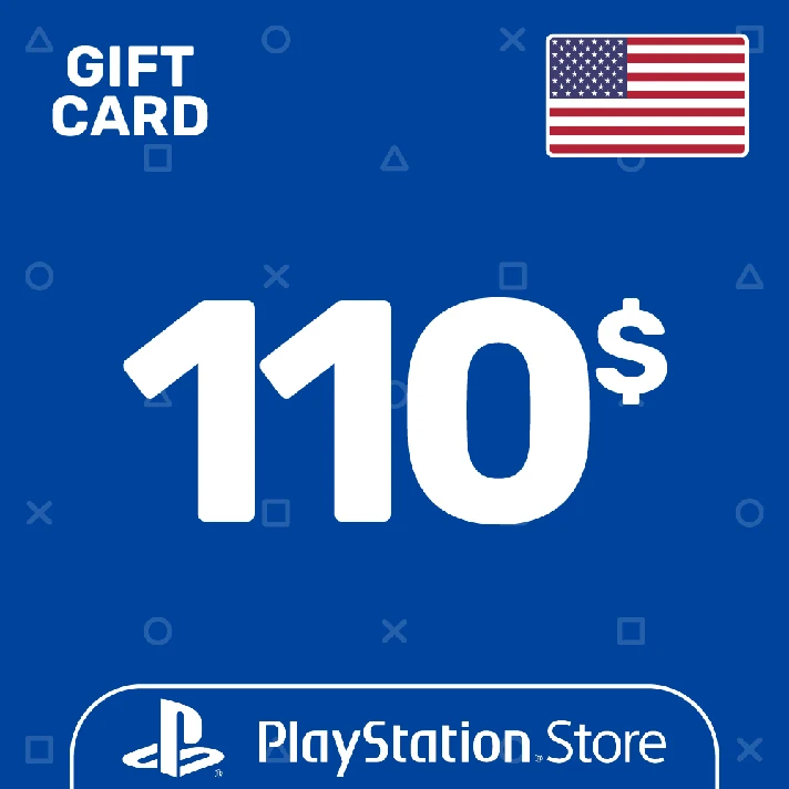 ⭐️PSN Top Up Card 110$ (USD) USA