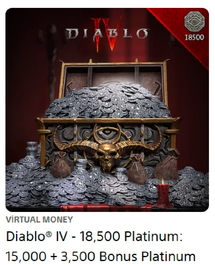 💥Diablo IV: 500-18500  Платины 🔵 PS4/PS5 🔴TR🔴