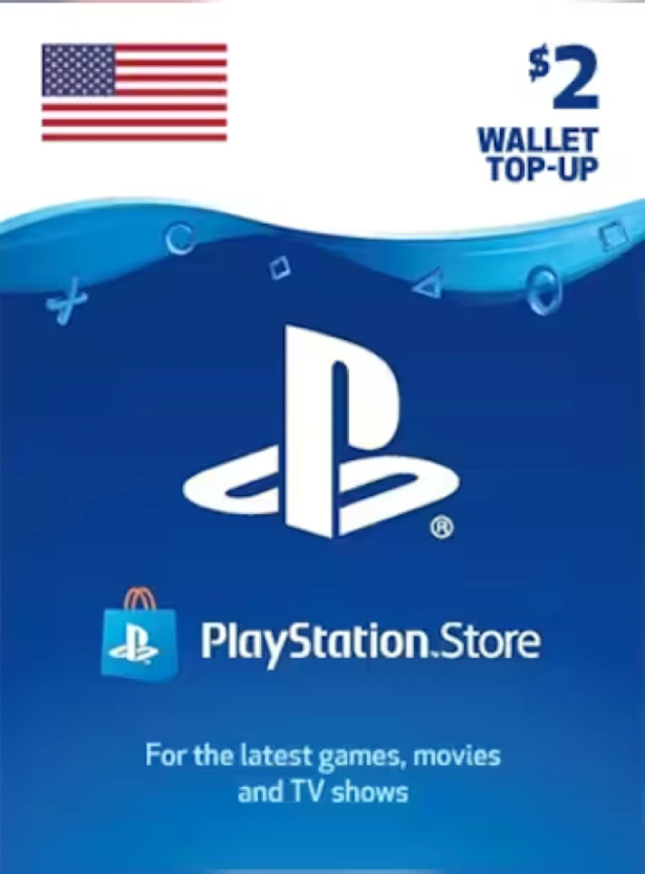 🔶PSN 2 USD $ USA [Official Key] Top Up | Gift Card