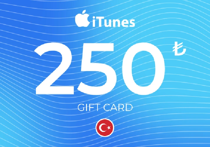 iTUNES GIFT CARD - 250₺ TL TRY LIRA TURKEY 🇹🇷🔥TR TUR