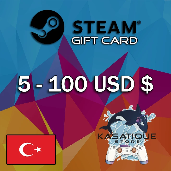 🐬 5-100 USD STEAM CODES 🐬 TURKEY | ARG | USA 🐬 AUTO